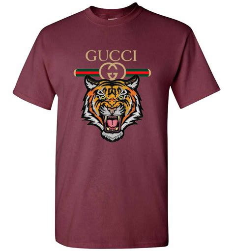 tshirt gucci homme|gucci tiger collar shirt.